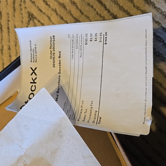 2021 Jordan 1 Mid SE ‘Barcelona Sweater red` 9.5 - Picture 16 of 16